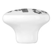 Funny wright Monster tools humor cartoon Keramische Knop (Zijkant)