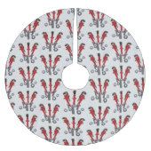 Funny wright Monster tools humor cartoon Kerstboom Rok (Voorkant)