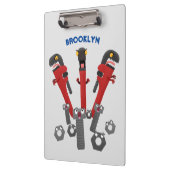 Funny wright Monster tools humor cartoon Klembord (Links)