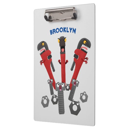 Funny wright Monster tools humor cartoon Klembord (Links)