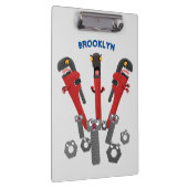 Funny wright Monster tools humor cartoon Klembord (Rechts)