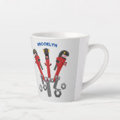 Funny wright Monster tools humor cartoon Latte Mok (Rechts)
