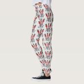Funny wright Monster tools humor cartoon Leggings (Links)
