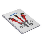 Funny wright Monster tools humor cartoon Notitieboek (Rechterzijde)