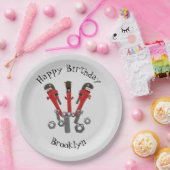 Funny wright Monster tools humor cartoon Papieren Bordje (Feest)