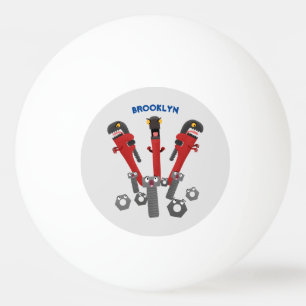 Funny wright Monster tools humor cartoon Pingpongbal