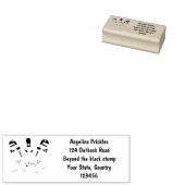 Funny wright Monster tools humor cartoon Rubberstempel (Gestempeld)