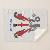 Funny wright Monster tools humor cartoon Sherpa Deken (Voorkant (horizontaal))