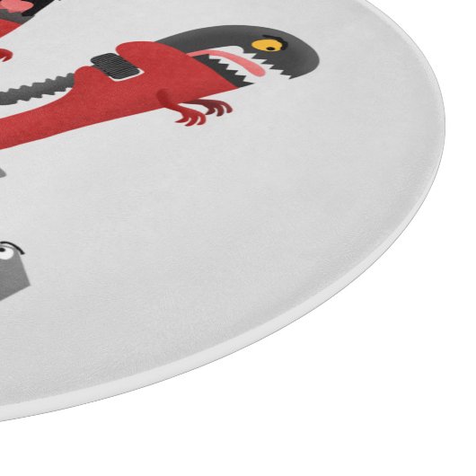 Funny wright Monster tools humor cartoon Snijplank (Hoek)