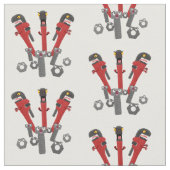 Funny wright Monster tools humor cartoon Stof (Close Up)