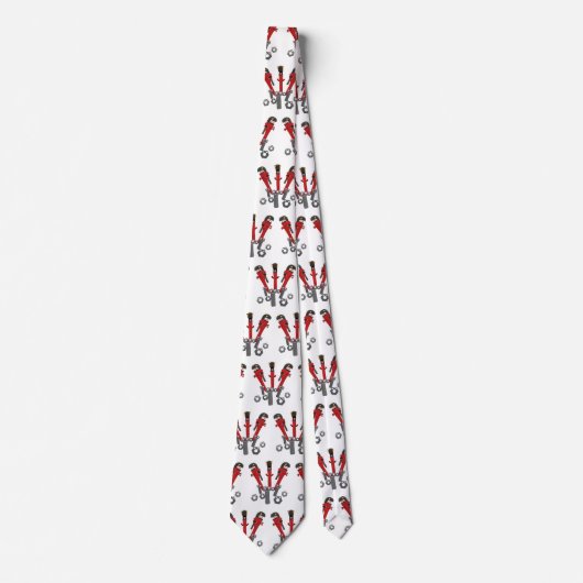 Funny wright Monster tools humor cartoon Stropdas (Voorkant)