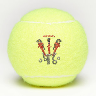 Funny wright Monster tools humor cartoon Tennisballen