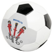 Funny wright Monster tools humor cartoon Voetbal (Drie kwart)