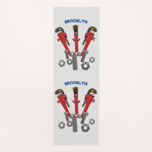 Funny wright Monster tools humor cartoon Yogamat