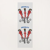 Funny wright Monster tools humor cartoon Yogamat (Achterkant)