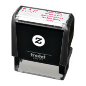 Funny wright Monster tools humor cartoon Zelfinktende Stempel (Product)