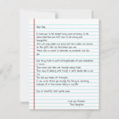 Funny Write Letter To Dad for Father's Day Card (Voorkant)