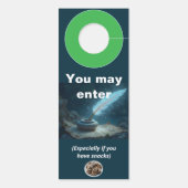 Funny writer at work Door Hanger (Achterkant)