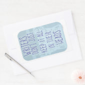 Funny Writer Head Slogan Rechthoekige Sticker (Envelop)