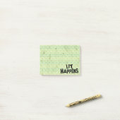 Funny Writer Reader Lit gebeurt Post-it® Notes (Op bureau)