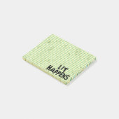 Funny Writer Reader Lit gebeurt Post-it® Notes (Schuin)