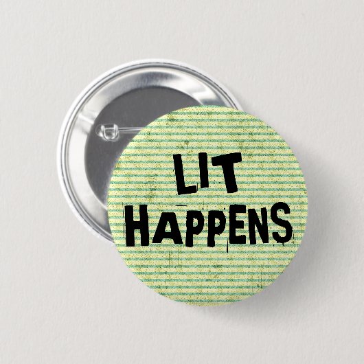 Funny Writer Reader Lit gebeurt Ronde Button 5,7 Cm (Voorkant /achterkant)