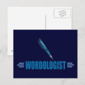 Funny Writer's Briefkaart (Voorkant / Achterkant)