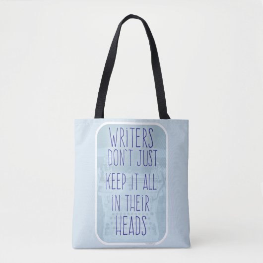 Funny Writers doen het met Slogan Tote Bag (Voorkant)