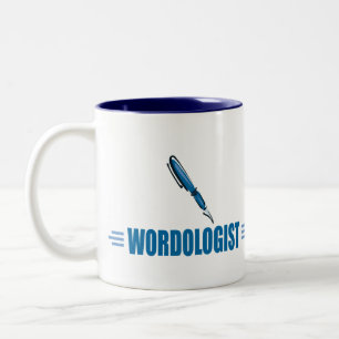 Funny Writer's Tweekleurige Koffiemok