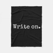 Funny Writing On Novelty Writing Writers Journalis Fleece Deken (Voorkant)