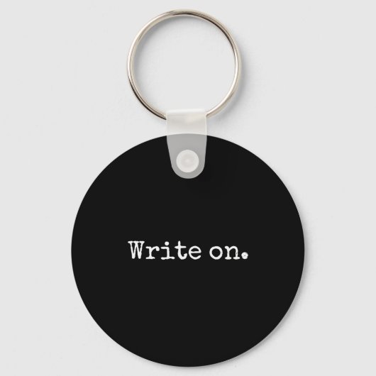 Funny Writing On Novelty Writing Writers Journalis Sleutelhanger (Voorkant)