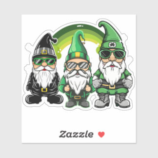 Funny Wrong Garden Humor Gnome Life St Patricks St Sticker