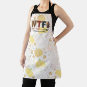 Funny WTF Wine Turkey Family Thanksgiving Schort (Insitu)