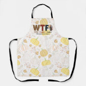 Funny WTF Wine Turkey Family Thanksgiving Schort (Voorkant)