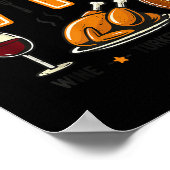 Funny Wtf Wine Turkey Football Thanksgiving Dinner Poster (Hoek)