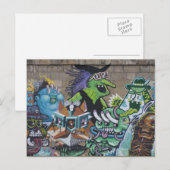Funny Wyed Green Witch Briefkaart (Voorkant / Achterkant)