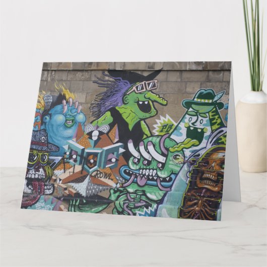 Funny Wyed Green Witch Kaart (Voorkant)