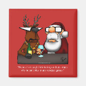 Funny X-mas Stocking Stuffer Magnet (Voorkant)