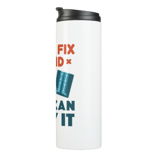 Funny X-Ray Technicia Rad Tech X-Ray Stupid Thermosbeker (Geroteerd rechts)