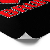 Funny Xel Hearts Gamer Bruh, Valentines Video Game Poster (Hoek)