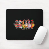 Funny Xmas Chicken Farmer Christmas Matching Famil Muismat (Met muis)
