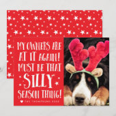 Funny Xmas Citaat voor kerstcadeau Feestdagenkaart (Voorkant / Achterkant)