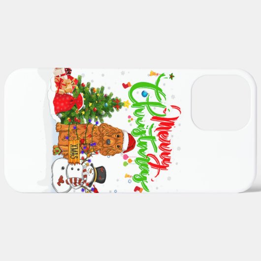 Funny Xmas Cocker Spaniel Dog Snowman Kerstmis Case-Mate iPhone Case (Achterkant (horizontaal))