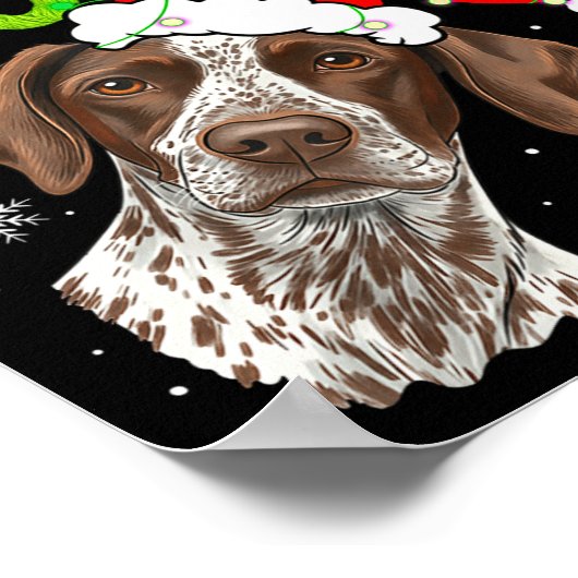 Funny Xmas Ew People Gsp Dogs Lover Pajamas Men Wo Poster (Hoek)