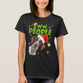 Funny Xmas Ew People Gsp Dogs Lover Pajamas Men Wo T-shirt (Voorkant)