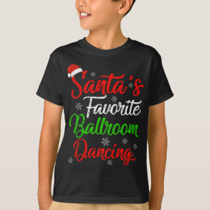Funny Xmas favoriete ballroom-dansende Chris T-shirt