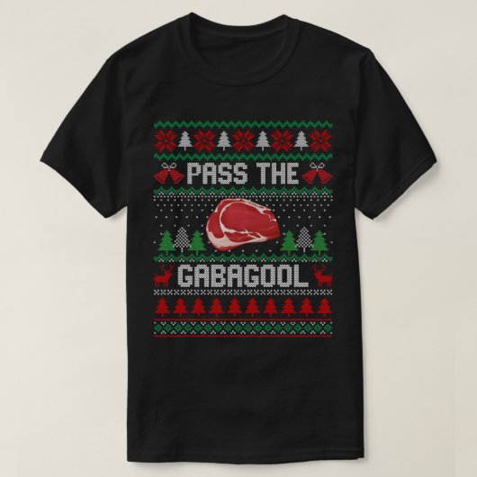 Funny Xmas geeft de Gabagool een lelijke kerstmis T-shirt (Design voorkant)