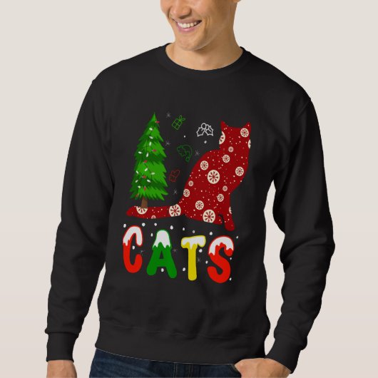 Funny Xmas Kerst T-shirt Voor Kat Liefhebber Kat S (Voorkant)