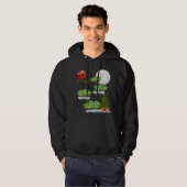 Funny Xmas - kerstboom Santa Riding Triceratops Di Hoodie (Voorkant volledig)