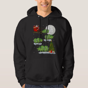 Funny Xmas - kerstboom Santa Riding Triceratops Di Hoodie